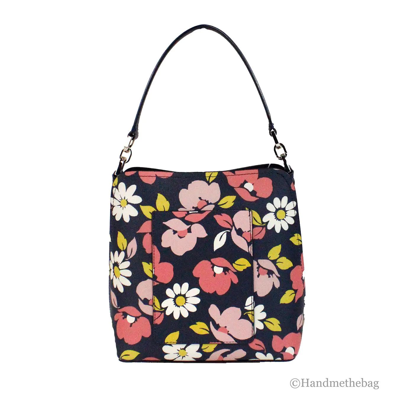 Kate Spade Darcy Road Trip Small Floral Leather Bucket - Evallys.com # #