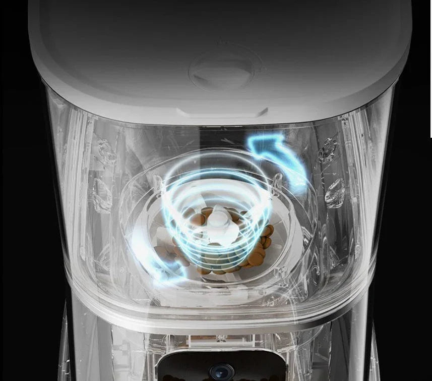 Pet Automatic Feeder Large Capacity Smart Voice Recorder APP Control Timer Feeding Cat Dog Food Dispenser With WiFi Pet Bowl - Evallys.com