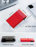 Men'S Plain Color Card Holder, Summer Outfits 2024 Casual Trendy Metal Thin Slim Pop up Aluminium Card Holder, Card Holder for Daily Use - Evallys.com # #