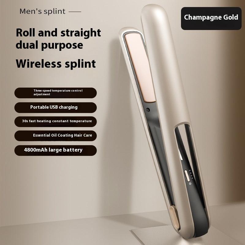 Wireless USB Charging Hair Straighteners Volume Straight Two-in-one - Evallys.com # #