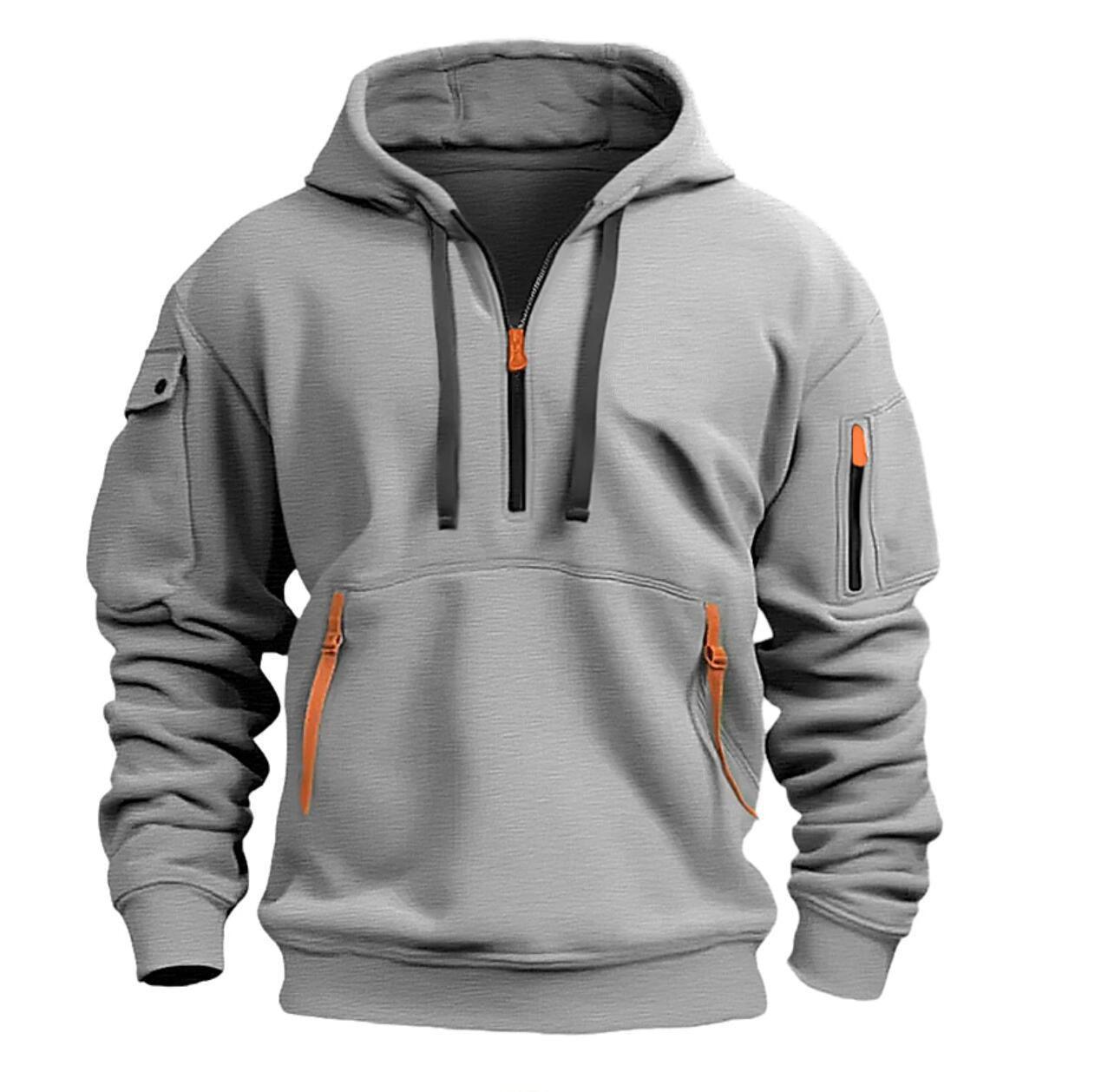 Cotton Dropped Shoulder Hooded Sweatshirt Men's Women's Plus Size Loose Pullover Fashion Sweatshirt - Evallys.com # #