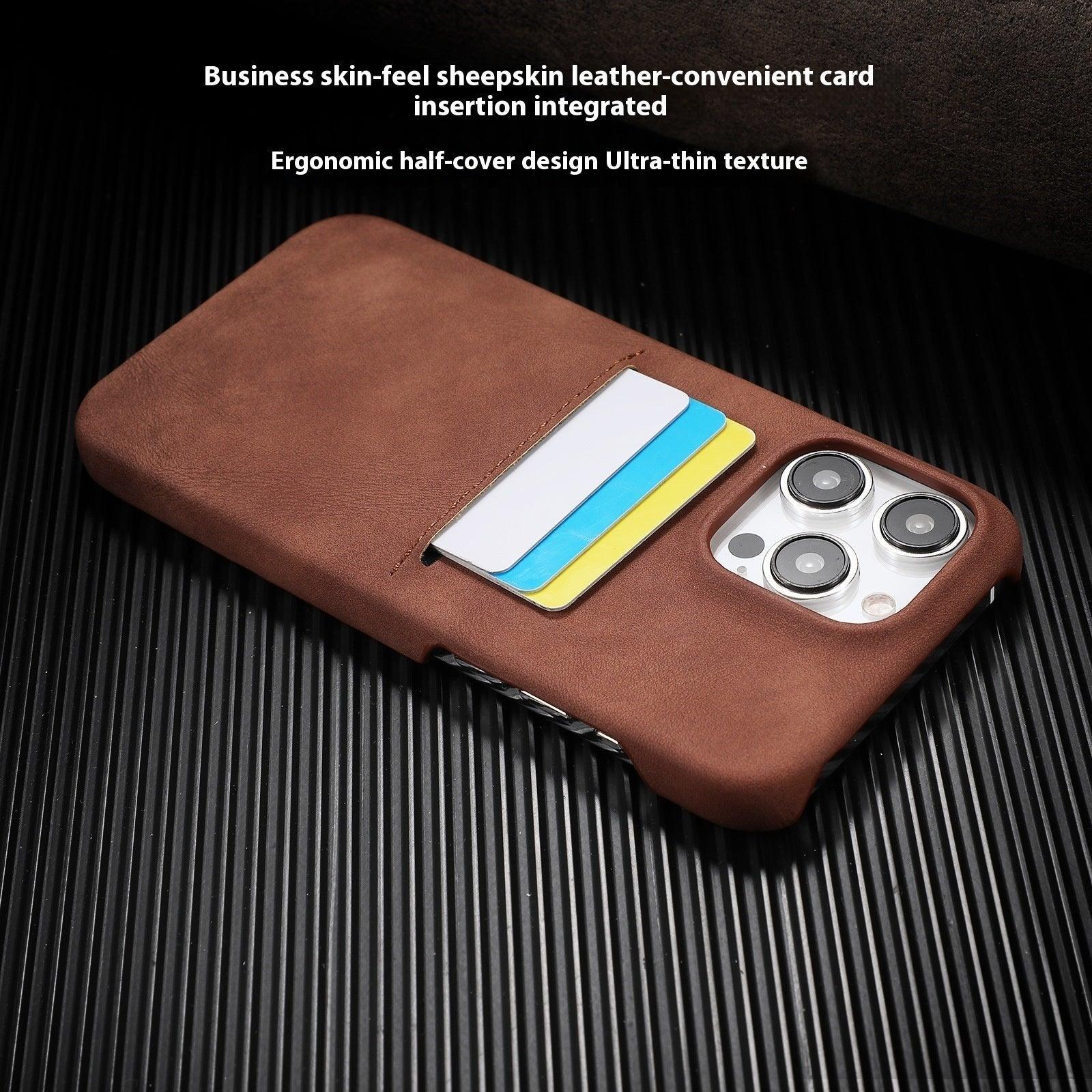 Suitable Phone Case Sheepskin Feeling Business Drop-resistant Protective Cover - Evallys.com # #