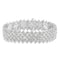 .925 Sterling Silver 3.0 cttw Diamond Multi-Row Tennis Bracelet (I-J Clarity, I3 Color) - Size 7" - Evallys.com # #