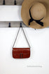 Marc Jacobs The Mini Shoulder Bag Brown Embossed Crossbody - Evallys.com # #