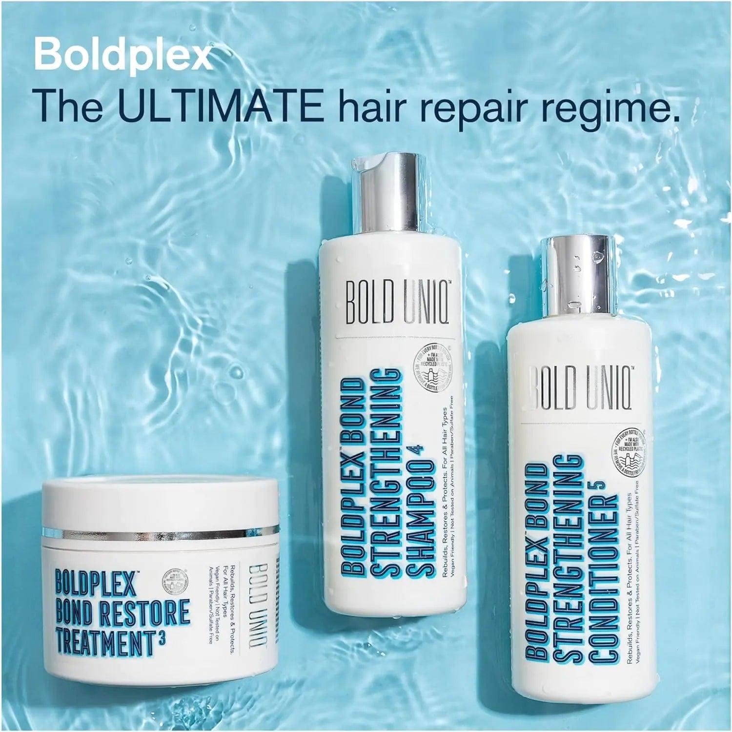 BoldPlex 3 Hair Mask - Deep Conditioner & Protein Treatment for Dry, Damaged Hair - Includes Rosemary Oil for Hair Growth - Repairs & Nourishes Curly, Bleached, or Frizzy Hair - 6.76 Fl Oz - Evallys.com # #