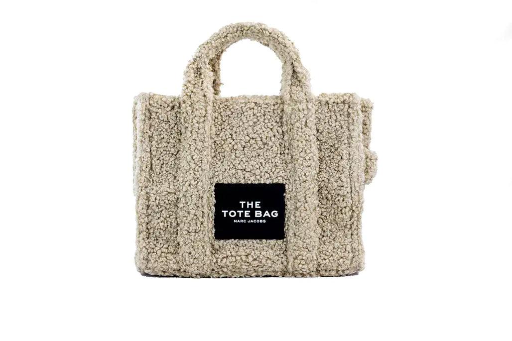 Marc Jacobs The Small Teddy Beige Fabric Tote - Evallys.com # #