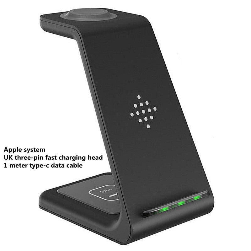 3 In 1 Fast Charging Station Wireless Charger Stand Wireless Quick Charge Dock For Phone Holder - Evallys.com