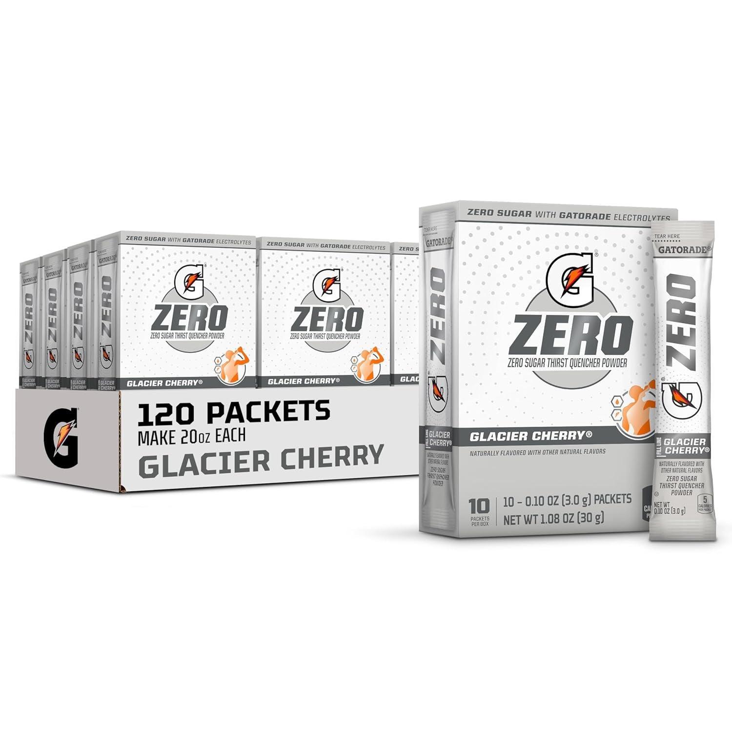 Gatorade G Zero Powder, Orange, 0.10Oz Packets,(120 Counts) , Pack of 12 - Evallys.com # #