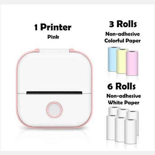 Portable Mini Thermal Label Printer Home Photo Printer Student Wrong Question Printer Bluetooth Mini Label Printer Price Tag - Evallys.com