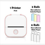 Portable Mini Thermal Label Printer Home Photo Printer Student Wrong Question Printer Bluetooth Mini Label Printer Price Tag - Evallys.com