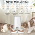 ROJECO Automatic Cat Feeder Pet Smart Cat Food Kibble Dispenser Remote Control Wifi Button Auto Feeder for Cats Dog Accessories - Evallys.com # #