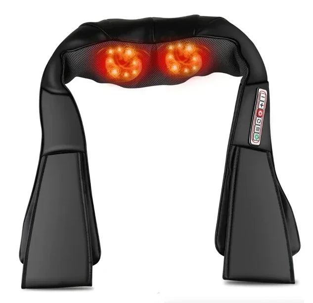 Shiatsu Neck & Back Massager with Heat – Deep Tissue 3D Kneading Pillow - Evallys.com