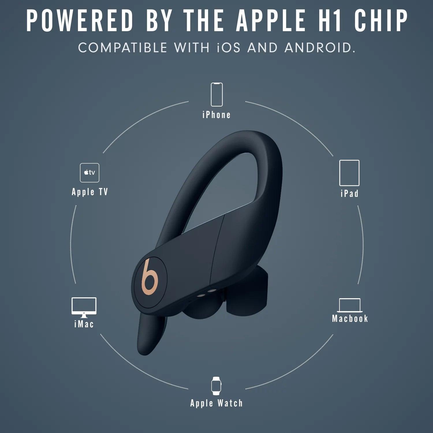 Powerbeats Pro Totally Wireless Earphones with Apple H1 Headphone Chip - Navy - Evallys.com # #