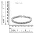 .925 Sterling Silver 2.0 Cttw Diamond 7" Round Miracle Plate Link Bracelet (I-J Color, I2-I3 Clarity) - Evallys.com # #