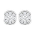 .925 Sterling Silver 1/2 cttw Lab Grown Diamond Composite Earring (F-G Color, VS2-SI1 Clarity) - Evallys.com # #