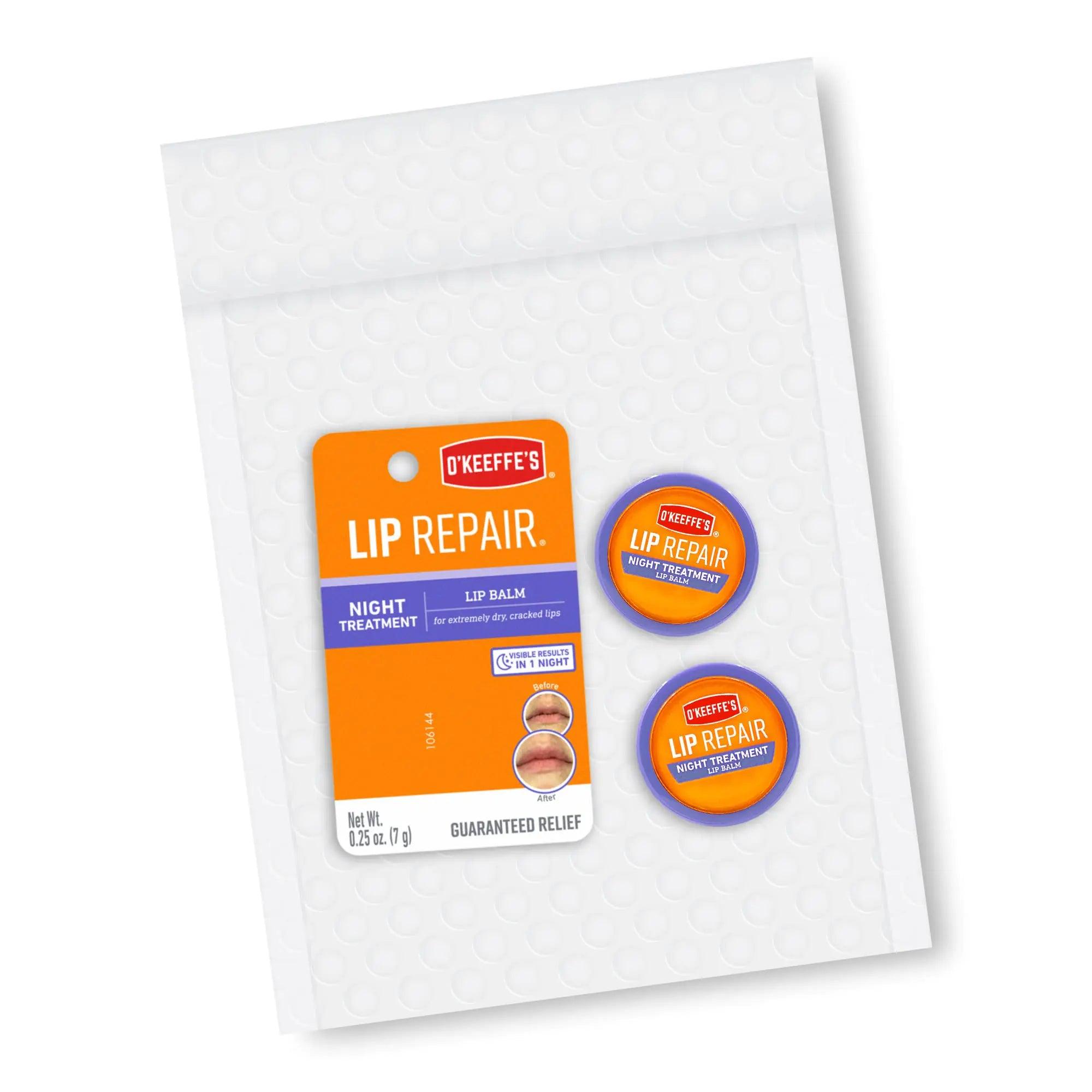 O'Keeffe's Lip Repair Night Treatment Lip Balm, 0.25 Ounce Jar, (Pack of 2) 2 - Pack - Evallys.com # #