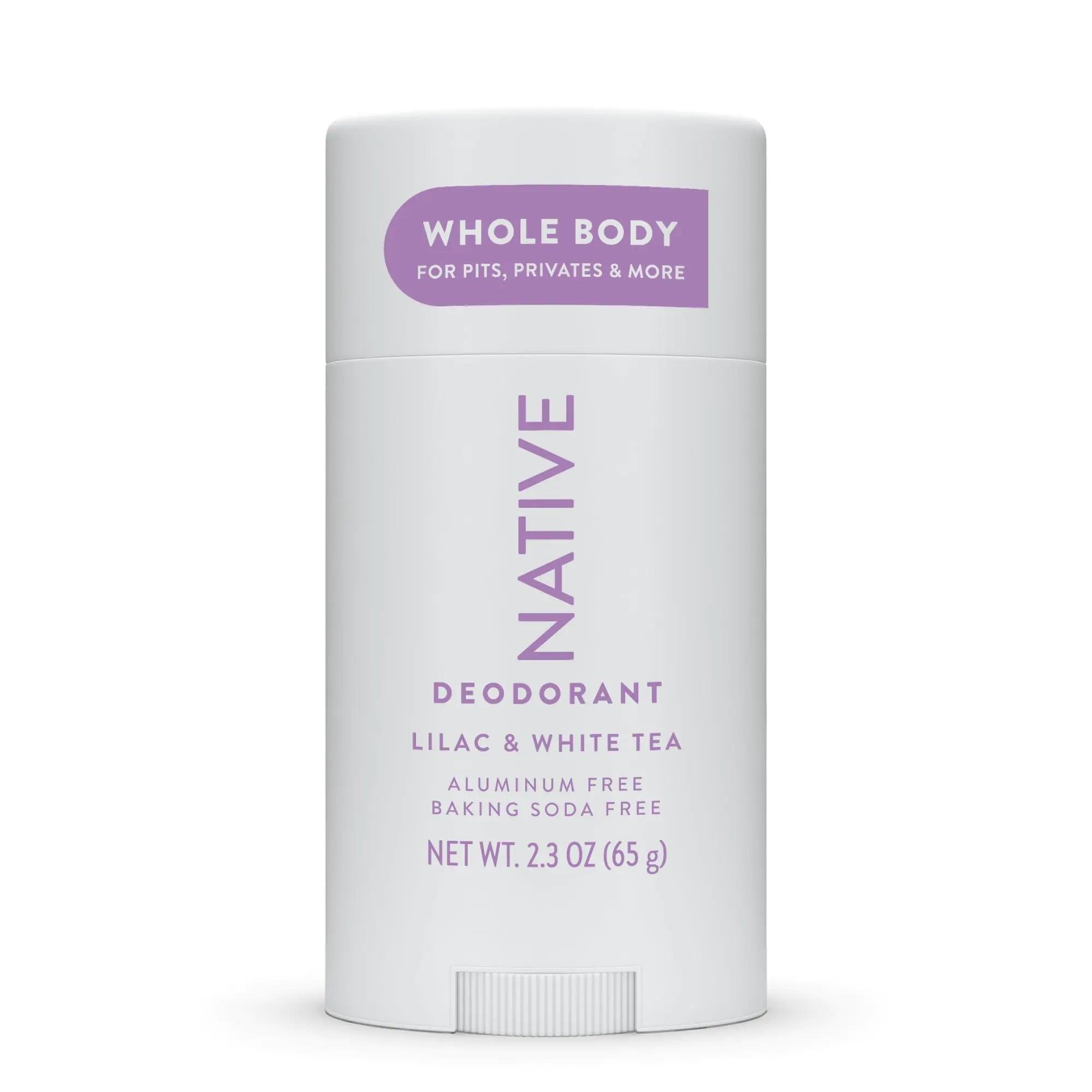 Native Whole Body Deodorant Stick Contains Naturally Derived Ingredients, Deodorant for Men and Women | 72 Hour Odor Protection, Aluminum Free with Coconut Oil and Shea Butter | Lilac & Tea Lilac & White Tea - Evallys.com # #