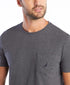 Nautica Men's Solid Crew Neck Short-Sleeve Pocket T-Shirt Large Charcoal Heather (Light) - Evallys.com # #