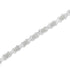 .925 Sterling Silver 1-1/2 Cttw Diamond Cluster X Link 7" Tennis Bracelet (I-J color, I3 clarity) - Evallys.com # #