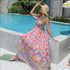 Women's Floral Style Large Hem Dress - Evallys.com # #