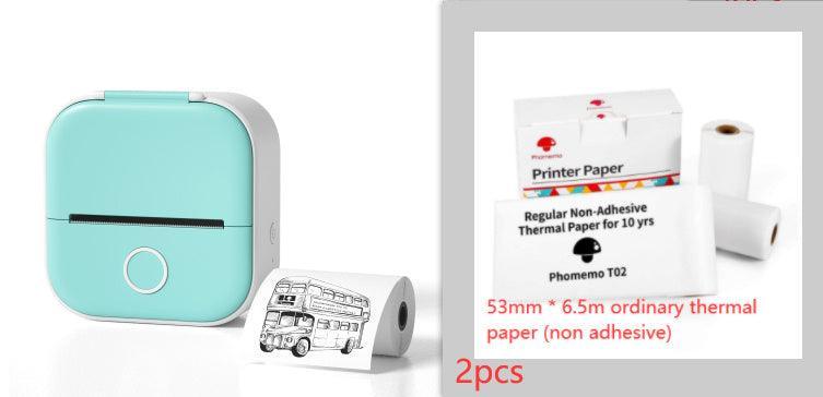 Portable Mini Thermal Label Printer Home Photo Printer Student Wrong Question Printer Bluetooth Mini Label Printer Price Tag - Evallys.com # #