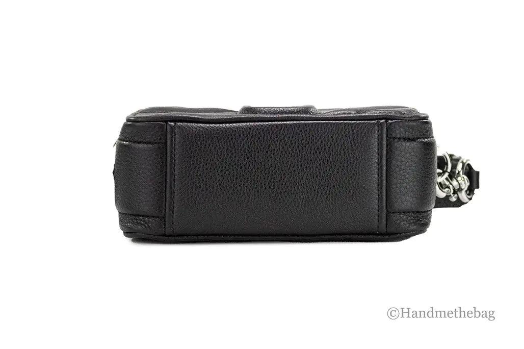 Marc Jacobs The Moto Shot 21 Black Leather Camera Bag - Evallys.com # #