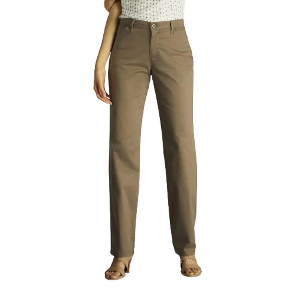 Lee Women's Relaxed Fit All Day Straight Leg Pant 16 Short Deep Breen - Evallys.com # #