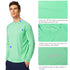 BALEAF Men's Sun Protection Shirts UV SPF UPF 50+ Long Sleeve Rash Guard Fishing Running Quick Dry Lightweight 02-beach Glass Large - Evallys.com # #