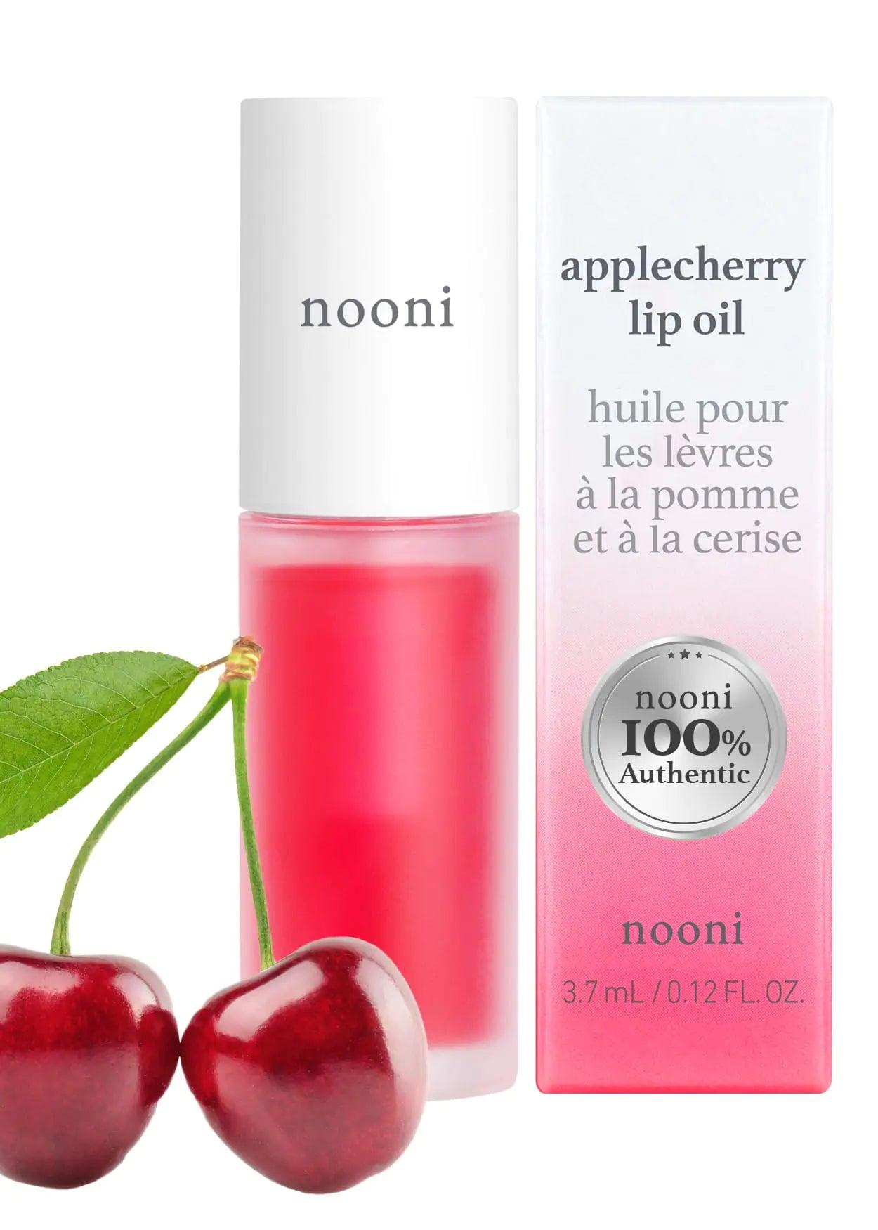 NOONI Korean Lip Oil - Applecherry | Lip Stain, Gift, Long-Lasting, Moisturizing, Plumping, Revitalizing for Dry Lips, Waterproof, No Peel Off, Korean Lip Tint, Vegan, 0.12 Fl Oz 05. Applecherry - Evallys.com # #