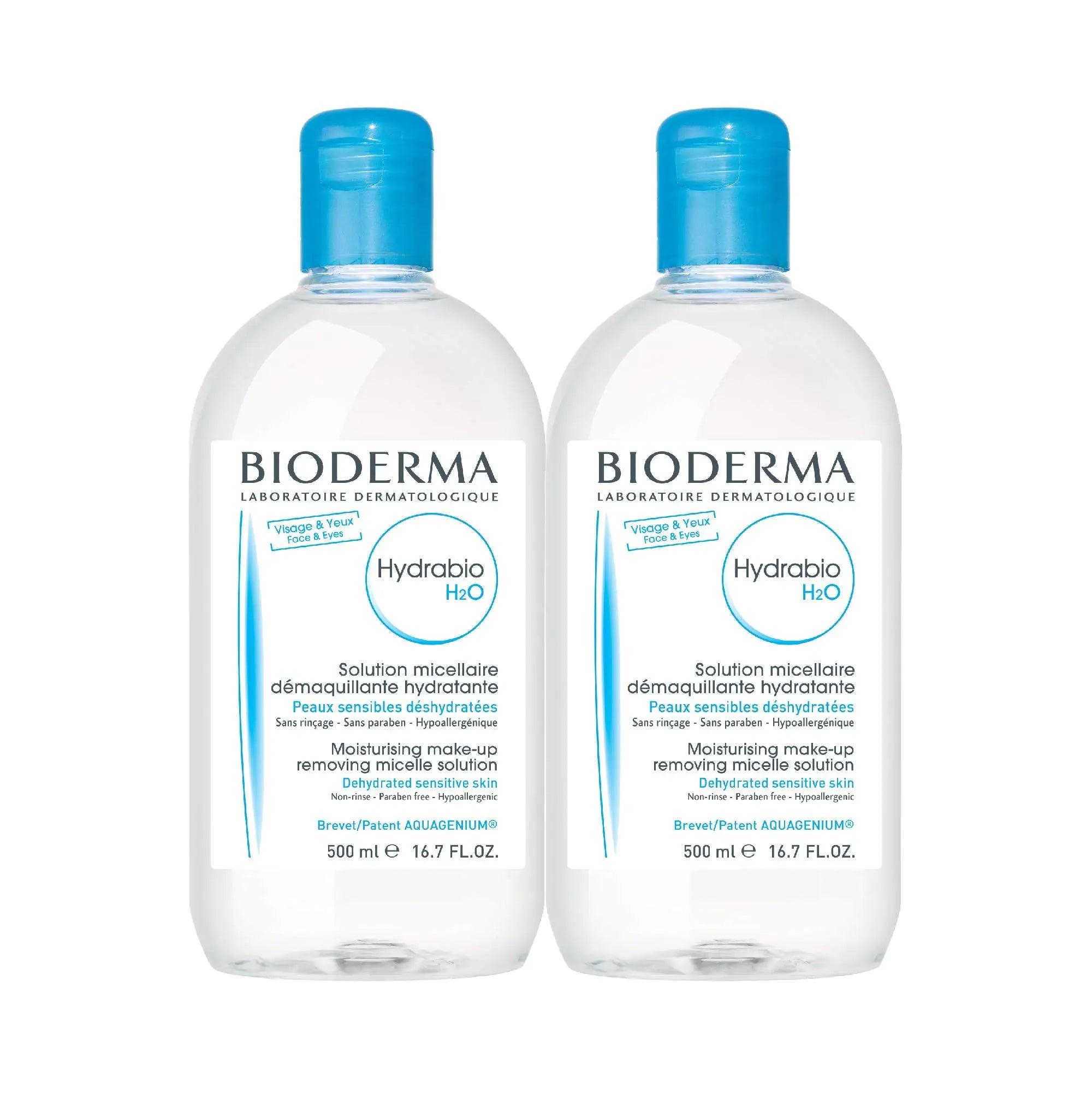 Bioderma - Hydrabio H2O Micellar Water - Face Cleanser and Makeup Remover - Micellar Cleansing Water for Dehydrated Sensitive Skin 33.4 Fl Oz (Pack of 1) - Evallys.com # #