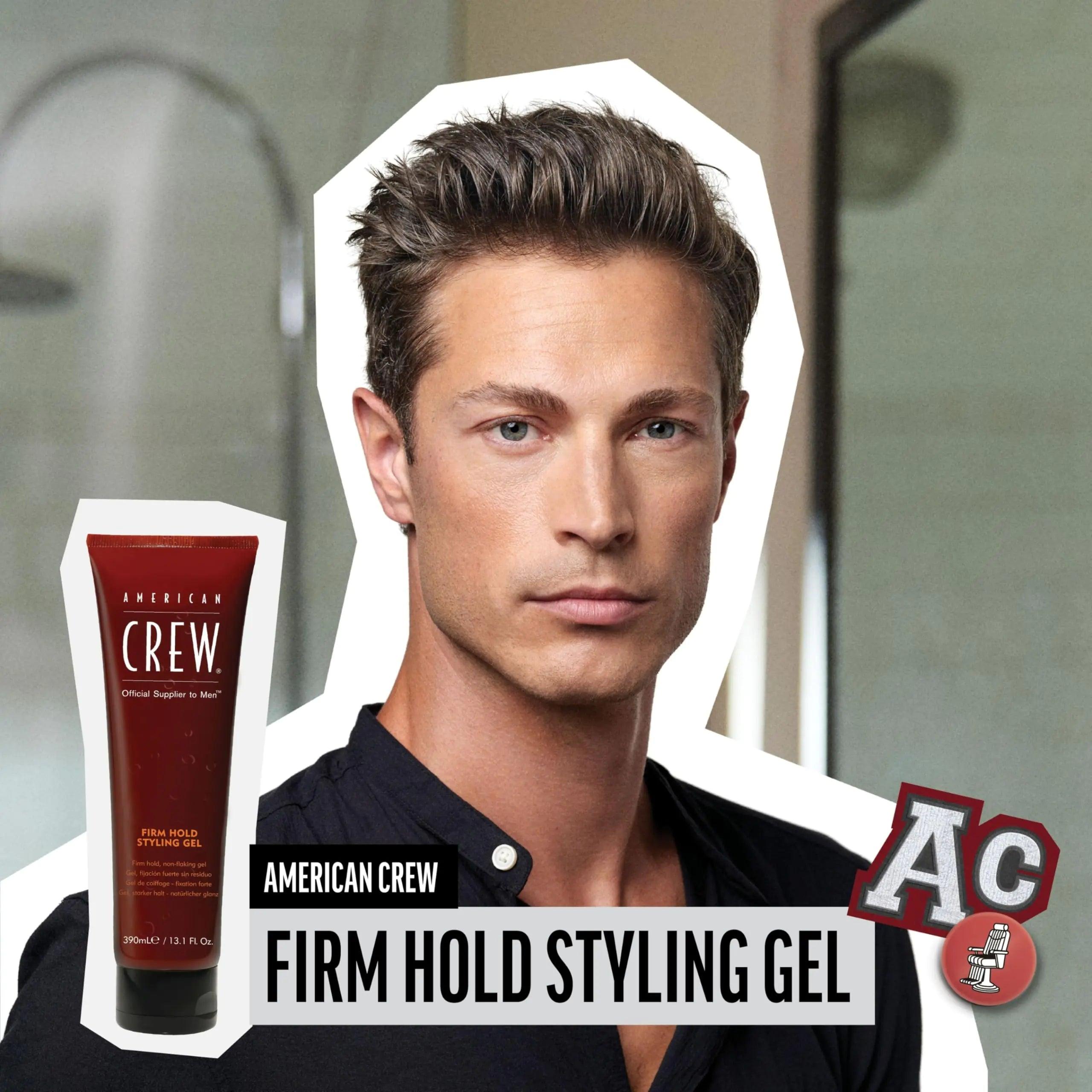 American Crew Men's Hair Gel, Firm Hold, Non-Flaking Styling Gel, 8.4 Fl Oz - Evallys.com # #