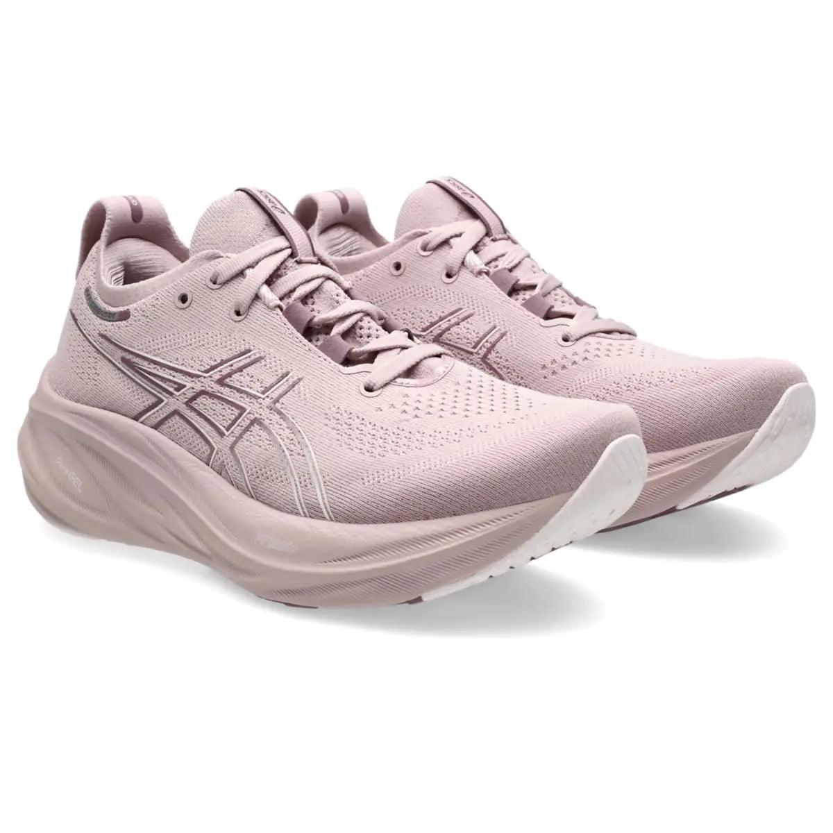 ASICS Women's Gel-Nimbus 26 Running Shoe 13 Watershed Rose/White - Evallys.com # #