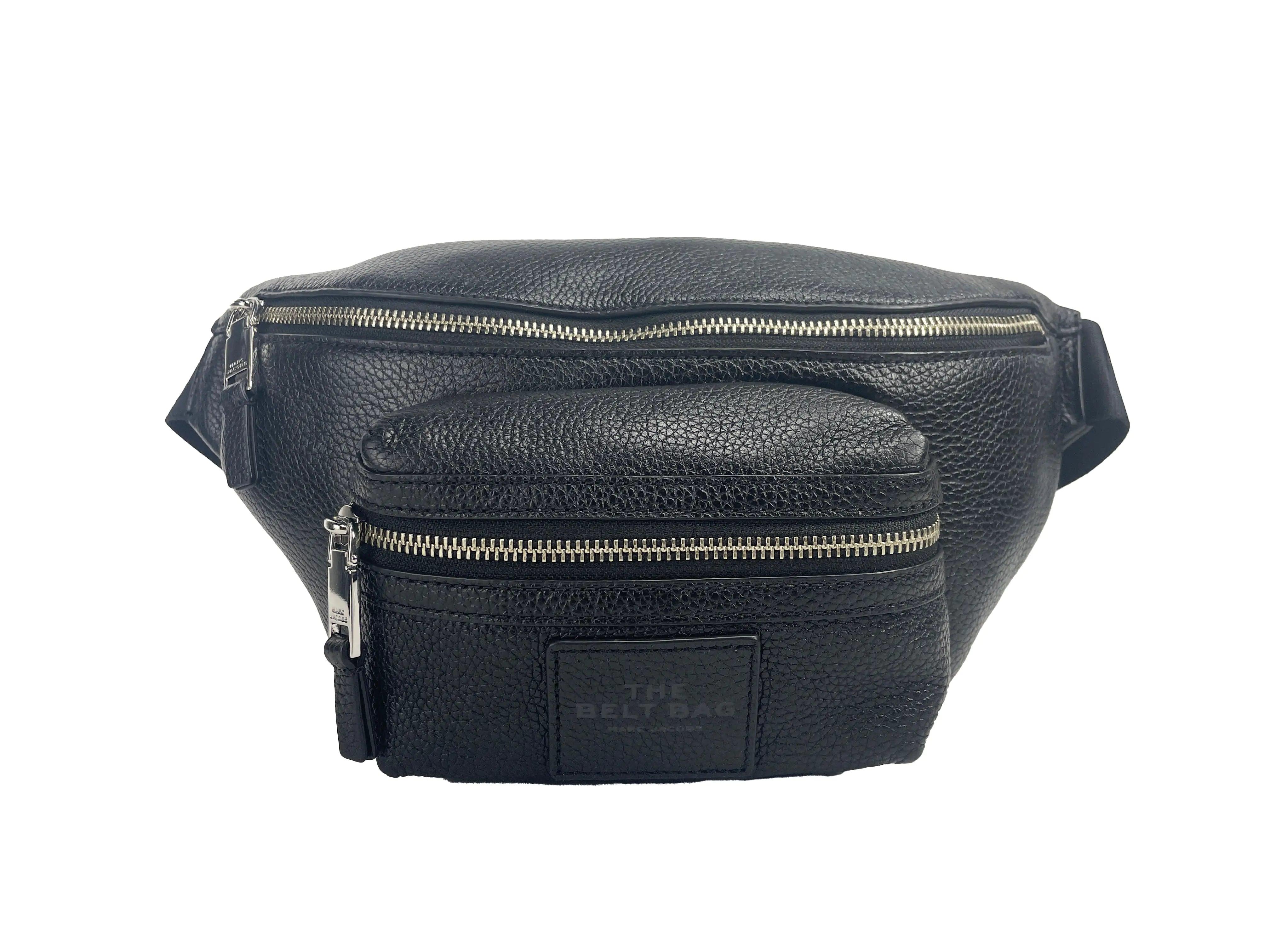 Marc Jacobs The Belt Bag Black Leather Waist Pack - Evallys.com # #