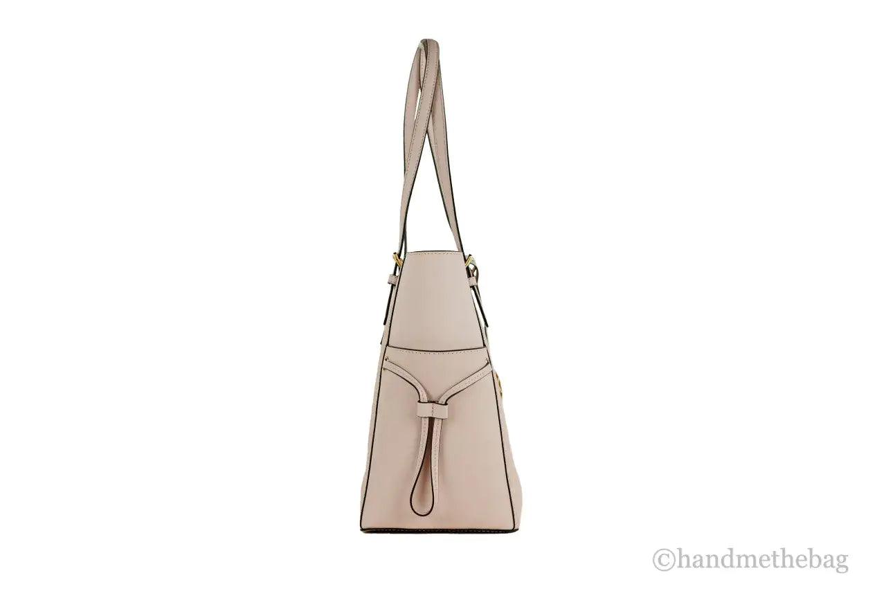 Michael Kors Gilly Large Dark Powder Blush PVC Travel Drawstring Tote Handbag - Evallys.com # #