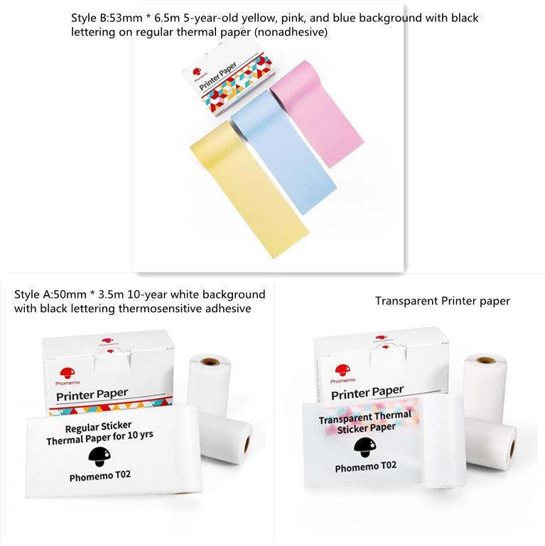 Portable Mini Thermal Label Printer Home Photo Printer Student Wrong Question Printer Bluetooth Mini Label Printer Price Tag - Evallys.com
