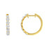 10KT Yellow Gold Diamond Huggy Hoop Earrings (1/2 cttw, J-K Color, I2-I3 Clarity) - Evallys.com # #