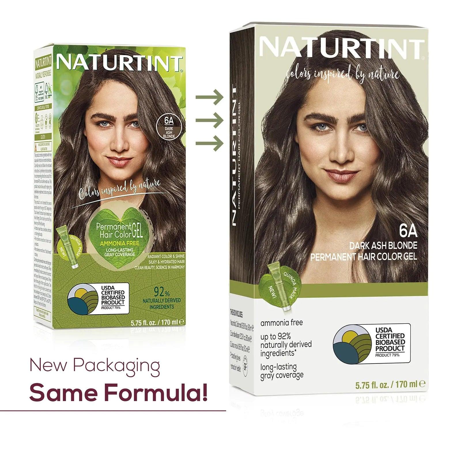 Naturtint 6A Dark Ash Blonde Permanent Hair Color (Pack of 1), Ammonia Free, Vegan, Cruelty Free, up to 100% Gray Coverage, Long Lasting Results (Packaging may vary) - Evallys.com # #