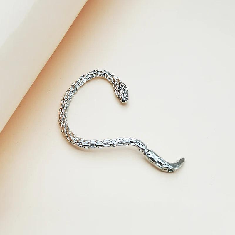 Vintage Snake Wrap Ear Hook Stainless Steel Earrings for Women Gothic Accessories Clip on Earrings Women'S Trend Earrings 2022 - Evallys.com # #