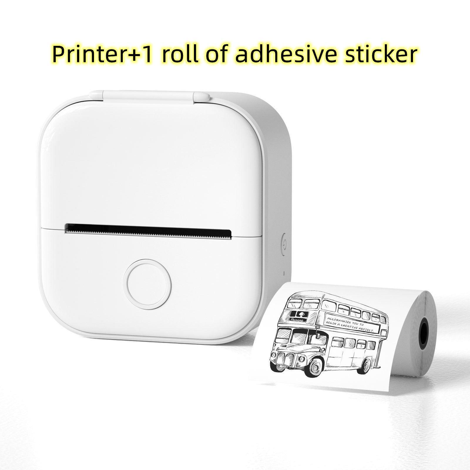 Portable Mini Thermal Label Printer Home Photo Printer Student Wrong Question Printer Bluetooth Mini Label Printer Price Tag - Evallys.com
