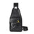 Premium PU Leather Vintage-Style Chest Bag - Spacious Multi-Compartment Crossbody Bag With Waterproof Design, Large Capacity, And Stylish Casual Look For Men - Evallys.com