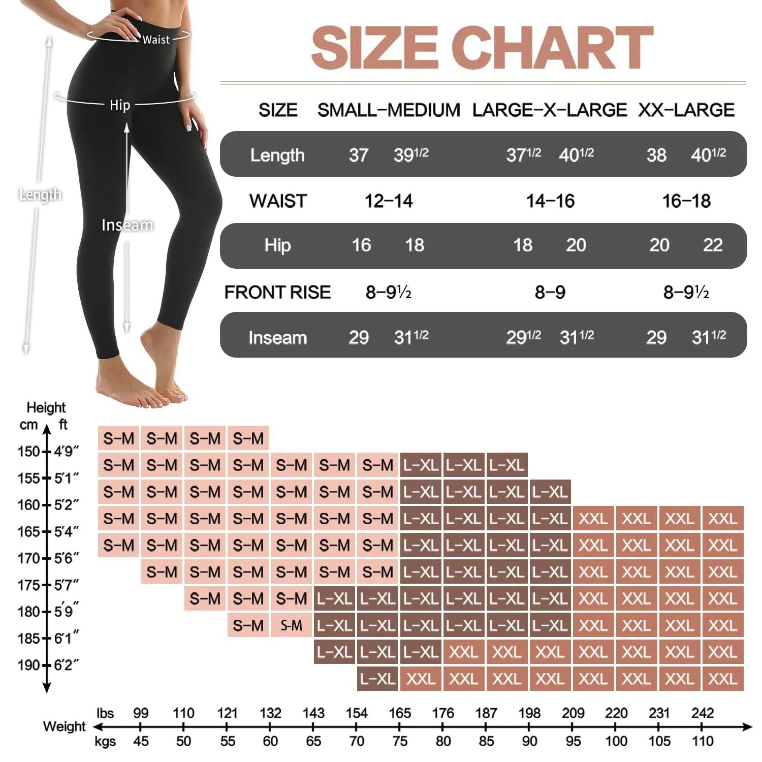 4 Pack Leggings for Women Butt Lift High Waisted Tummy Control No See-Through Yoga Pants Workout Running Leggings Assort193 XX-Large - Evallys.com # #