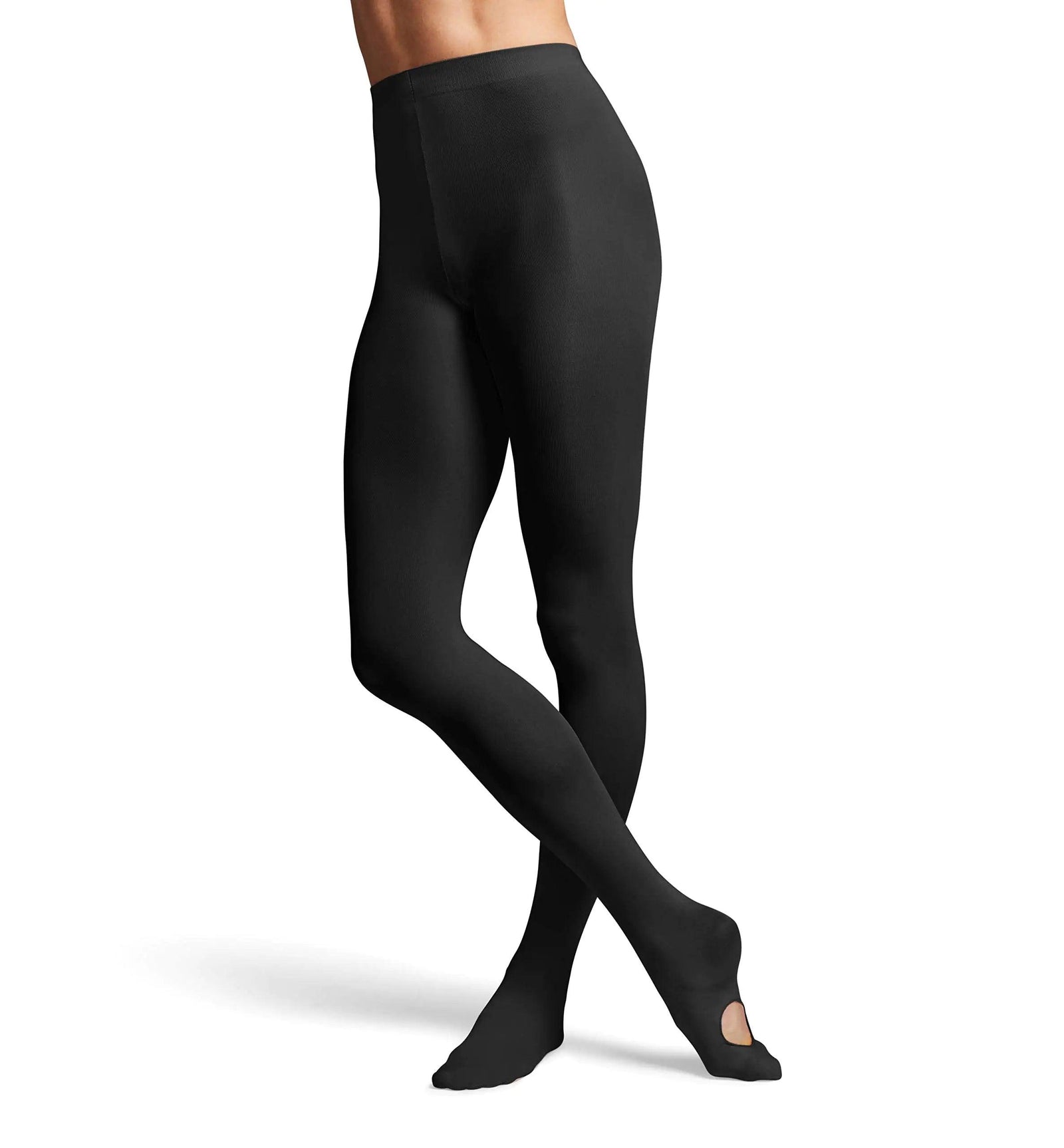 BLOCH Women's Ladies contoursoft adaptatoe Tights Small Black - Evallys.com # #