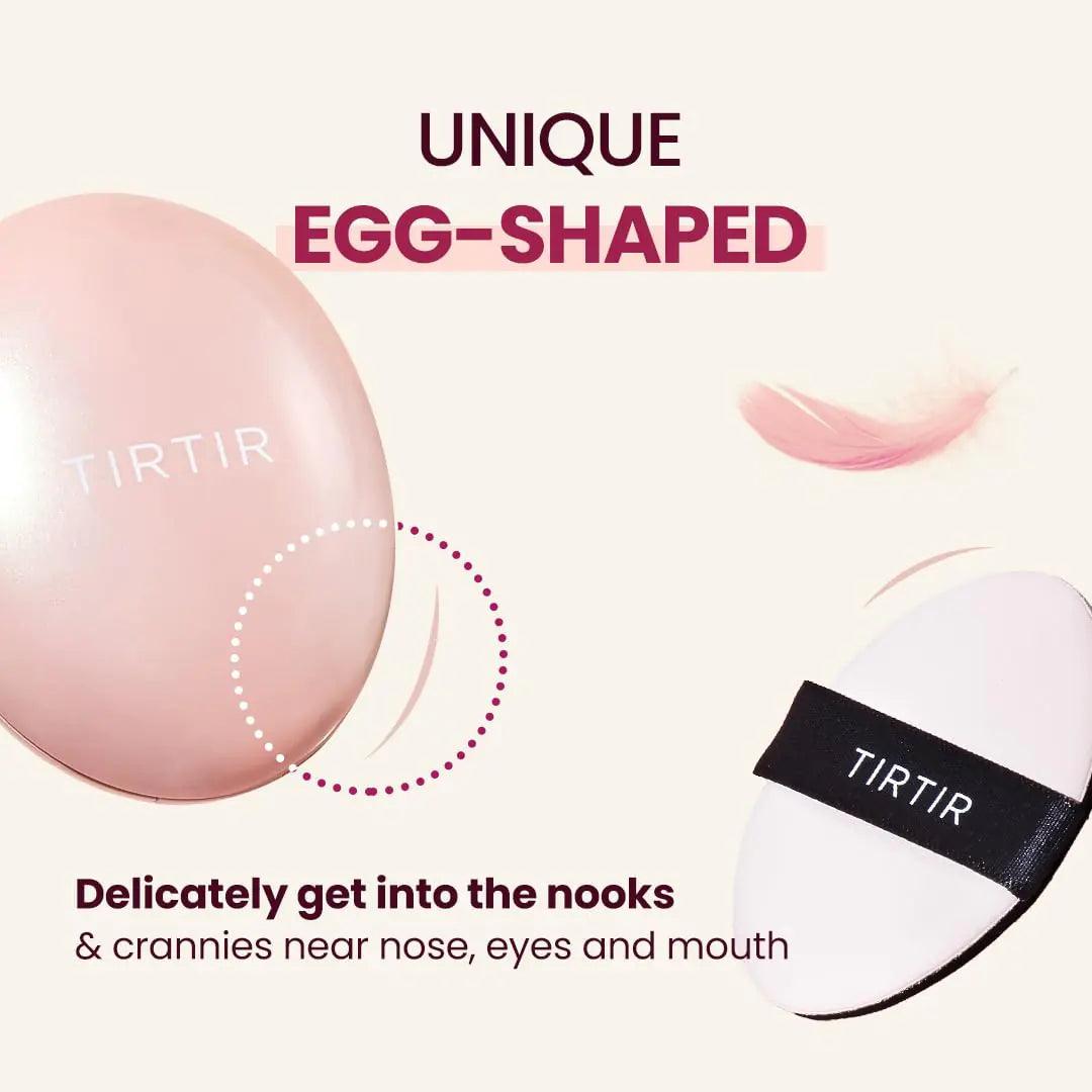 TIRTIR Mask Fit All Cover Pink Cushion Foundation | High coverage, Velvety Matte Finish, Lightweight, Flawless, Corrects Redness, Korean Cushion (#13N Fair Ivory, Full Size, 0.63 Fl Oz) 0.63 Fl Oz (Pack of 1) 13N Fair Ivory - Evallys.com # #