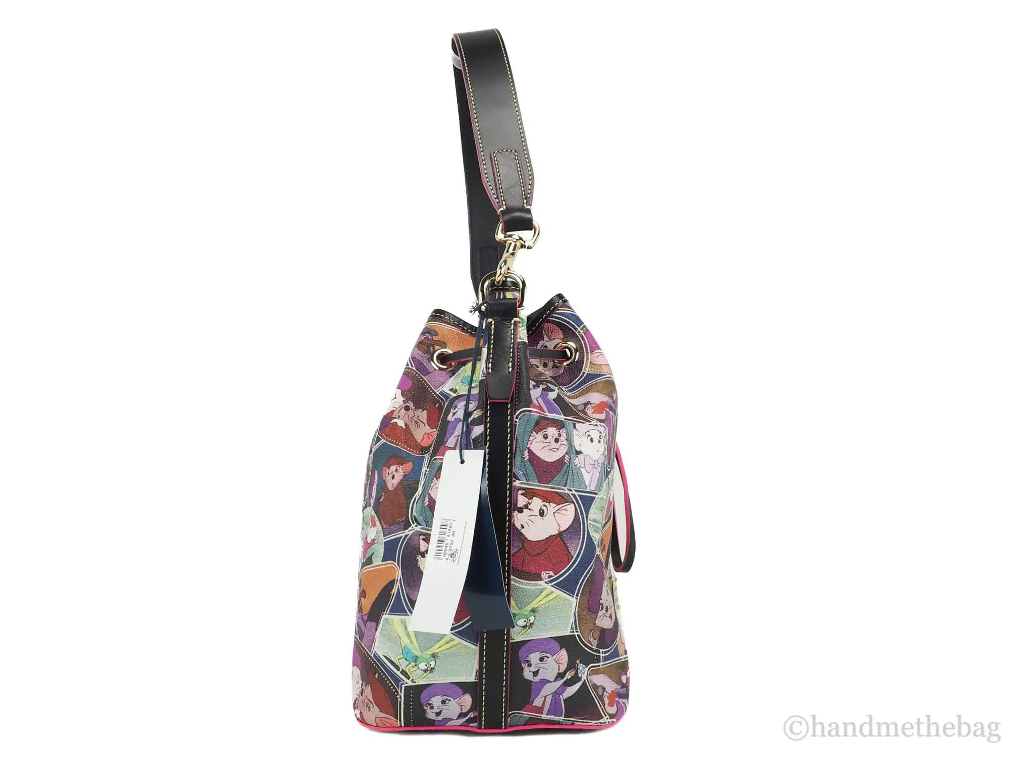 Dooney & Bourke Disney Rescuers Drawstring Bucket Shoulder Handbag - Evallys.com # #