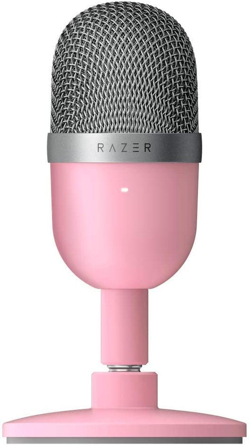 Razer Seiren Mini USB Condenser Microphone: for Streaming and Gaming on PC - Professional Recording Quality - Precise Supercardioid Pickup Pattern - Tilting Stand - Shock Resistant - Classic Black - Evallys.com # #