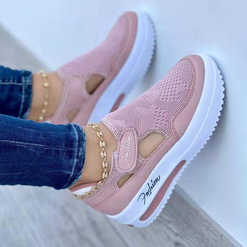 Women's Sneakers Summer New Ladies Casual Low Wedge Breathable Non-Slip Comfort Feamle Sport Shoes Mesh Shoes Fashion Style - Evallys.com # #