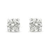 10K Gold Lab Created Round Brilliant Cut Diamond Classic 4-Prong Solitaire Stud Earrings - Evallys.com # #