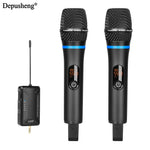 Depusheng W8 - 1 Wireless Microphone – UHF Handheld Mic for Karaoke & Events - Evallys.com