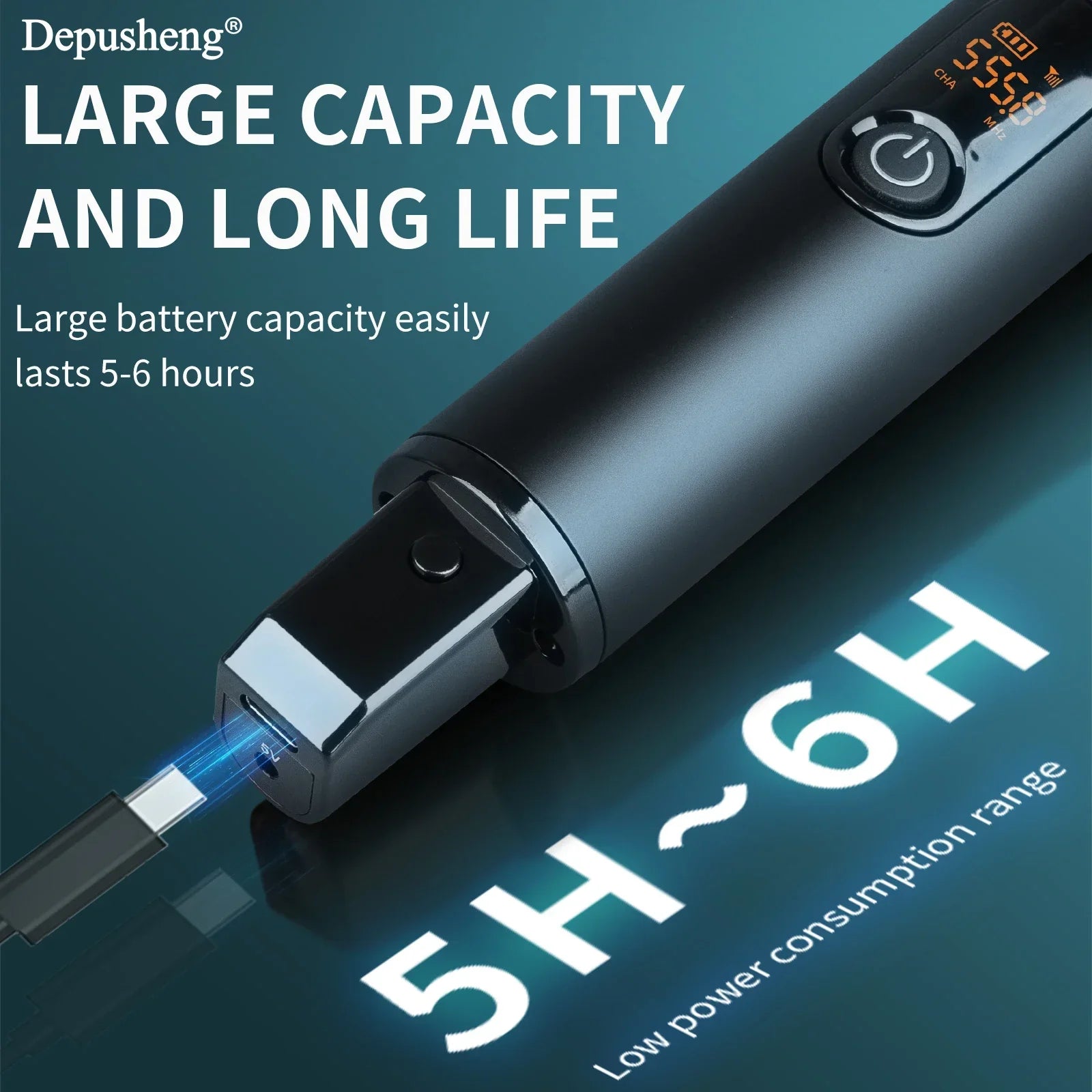 Depusheng W8 - 1 Wireless Microphone – UHF Handheld Mic for Karaoke & Events - Evallys.com