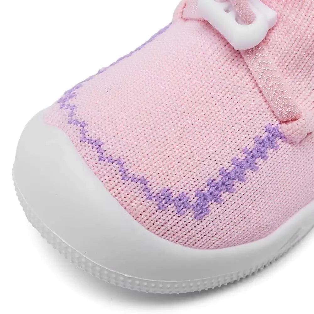 Eashi Baby Boy Girl Non-Skid Indoor Infant Walking Shoes Breathable Warm Elastic Sock Shoes with Memory Sole Protect Toes Outdoor Sneakers 9-12 Months Infant Pink - Evallys.com # #